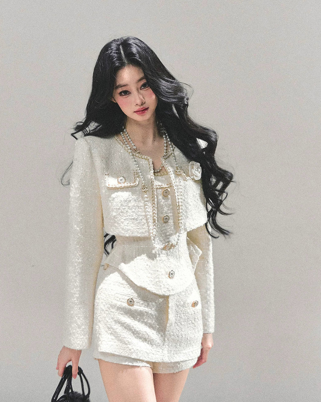 AOMALM Tweed-Inspired Three-Piece Set – view 6