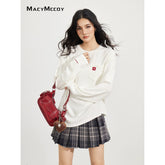 Embroidered Raw Edge T-shirt - CHINASQUAD