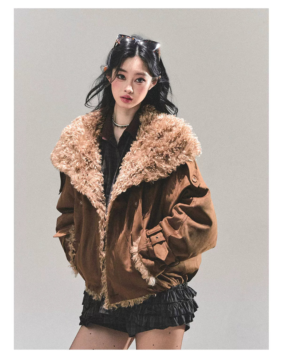 Shearling Winter Puffer Jacket