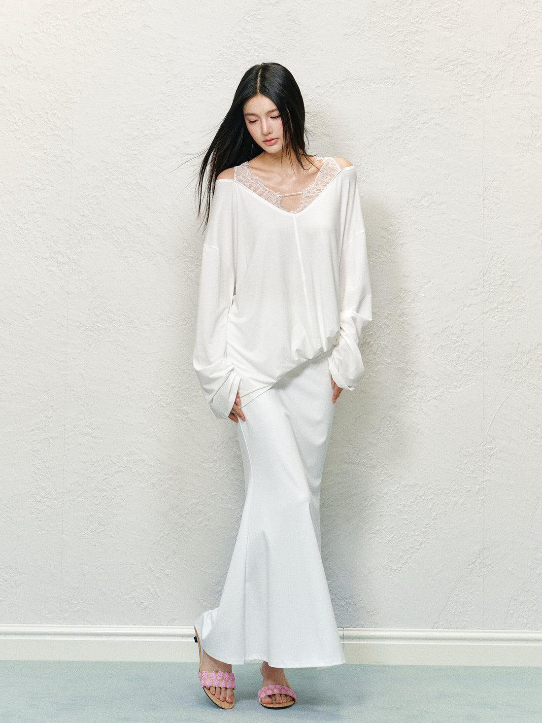 Draping Knit Mermaid Bodycon Skirt - CHINASQUAD