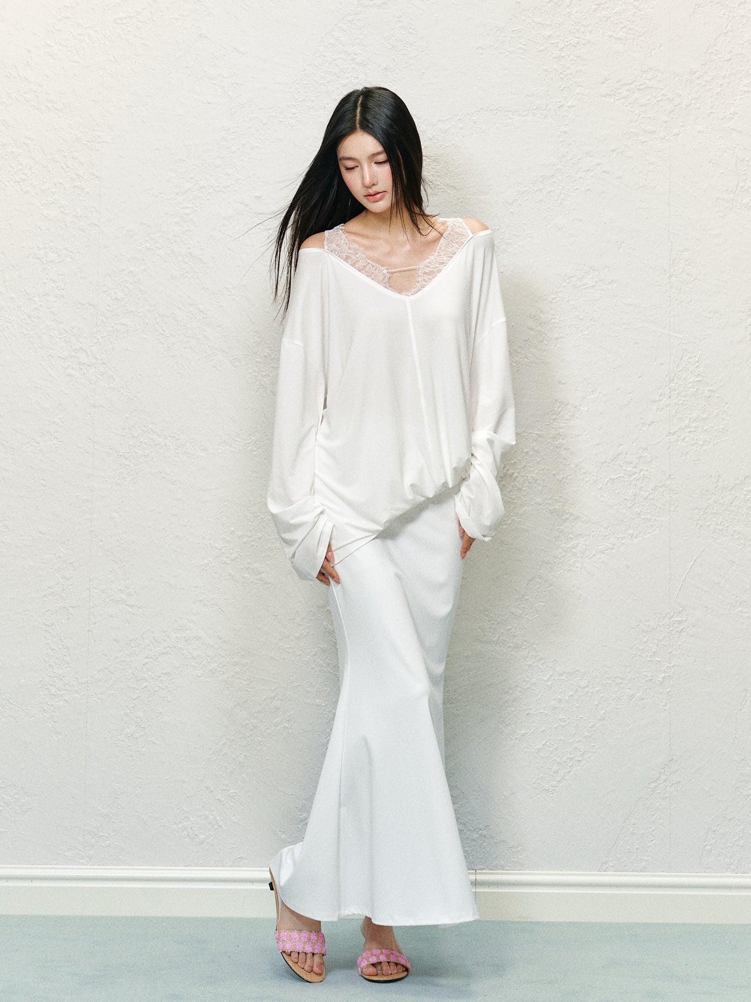 Draping Knit Mermaid Bodycon Skirt - CHINASQUAD