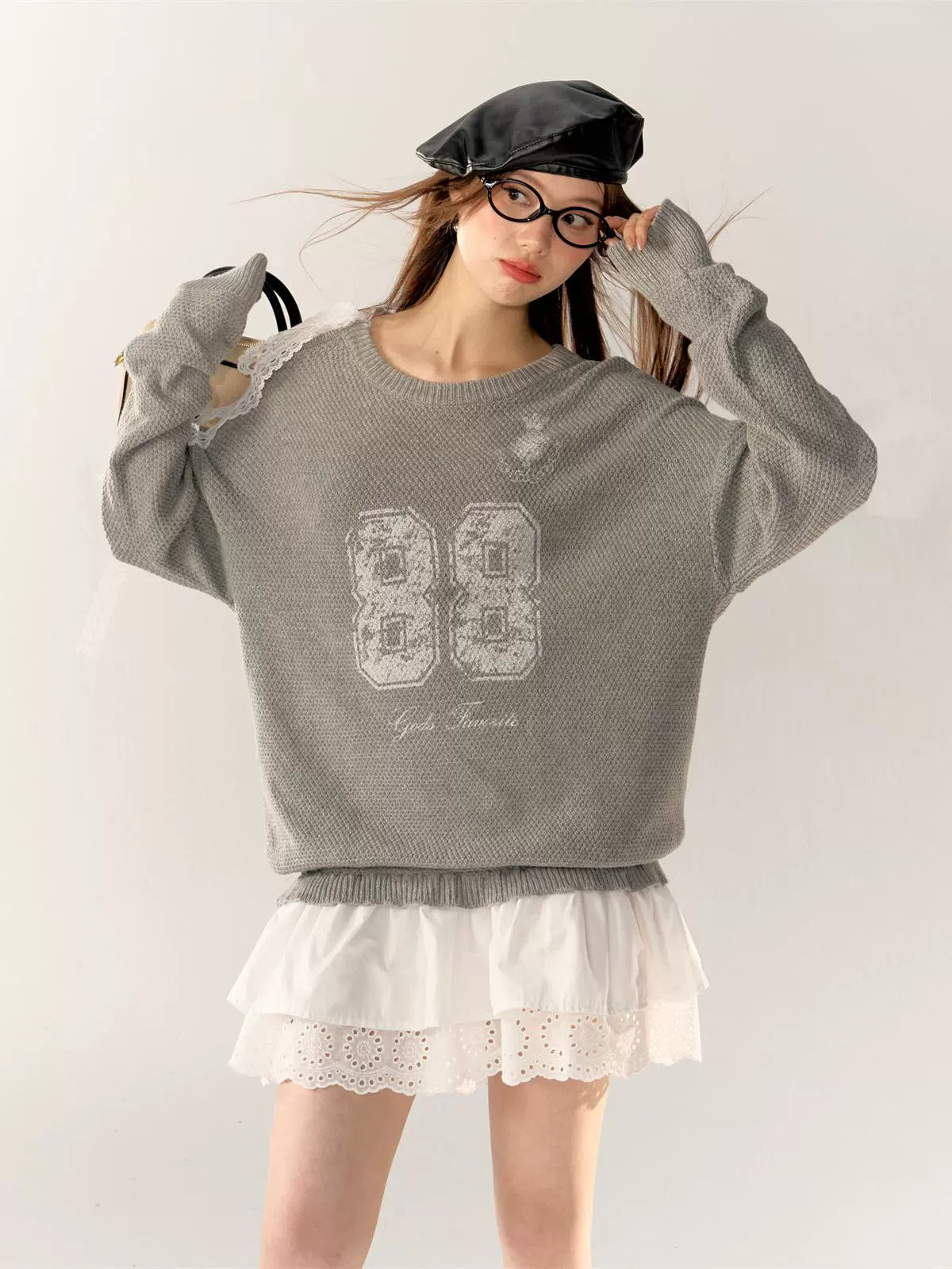 Off-Shoulder Patchwork Lace Dress - CHINASQUAD