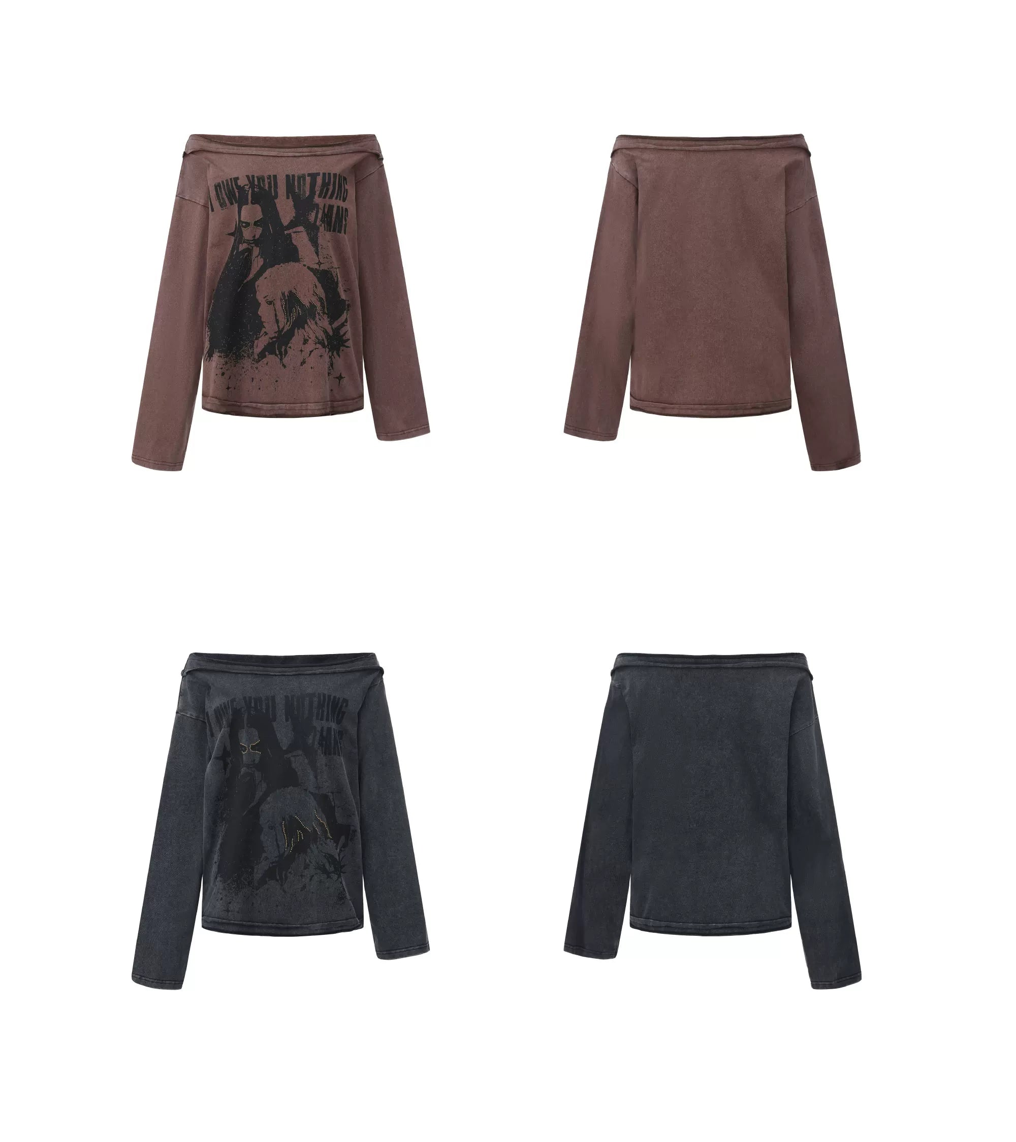 Salt-Washed Grunge Graphic T-Shirt