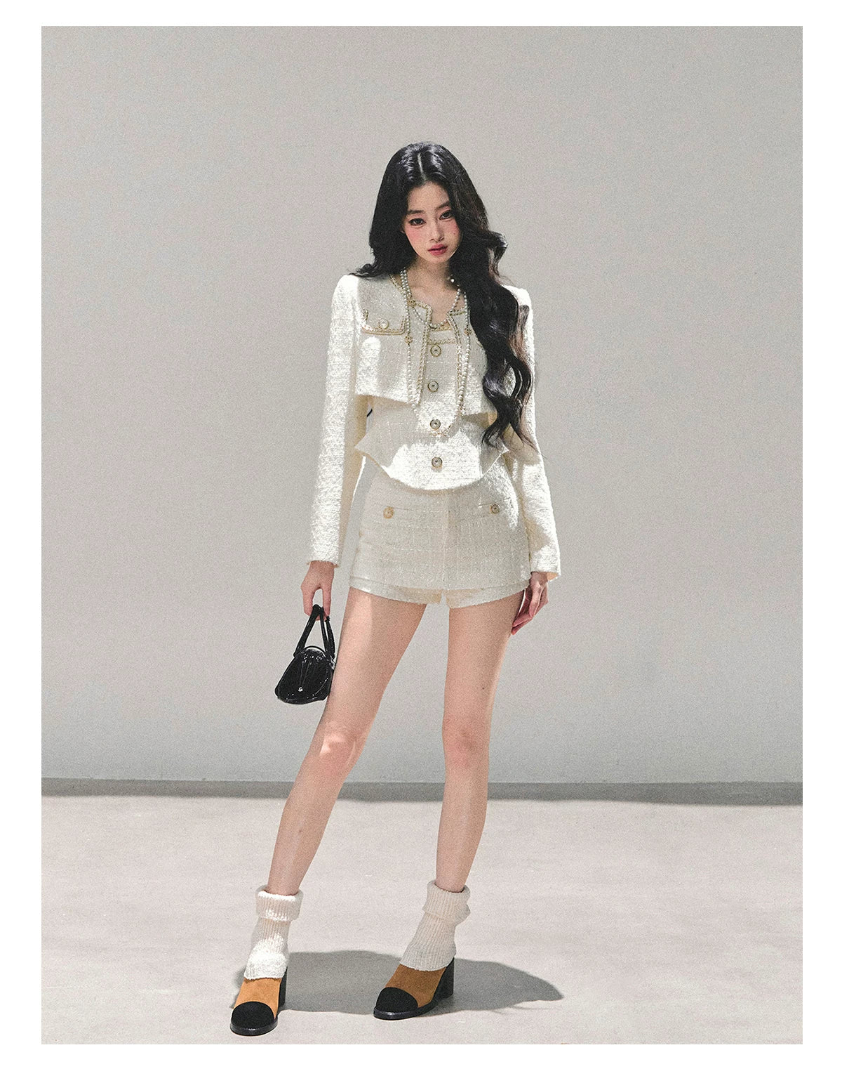 Tweed-Inspired Three-Piece Set