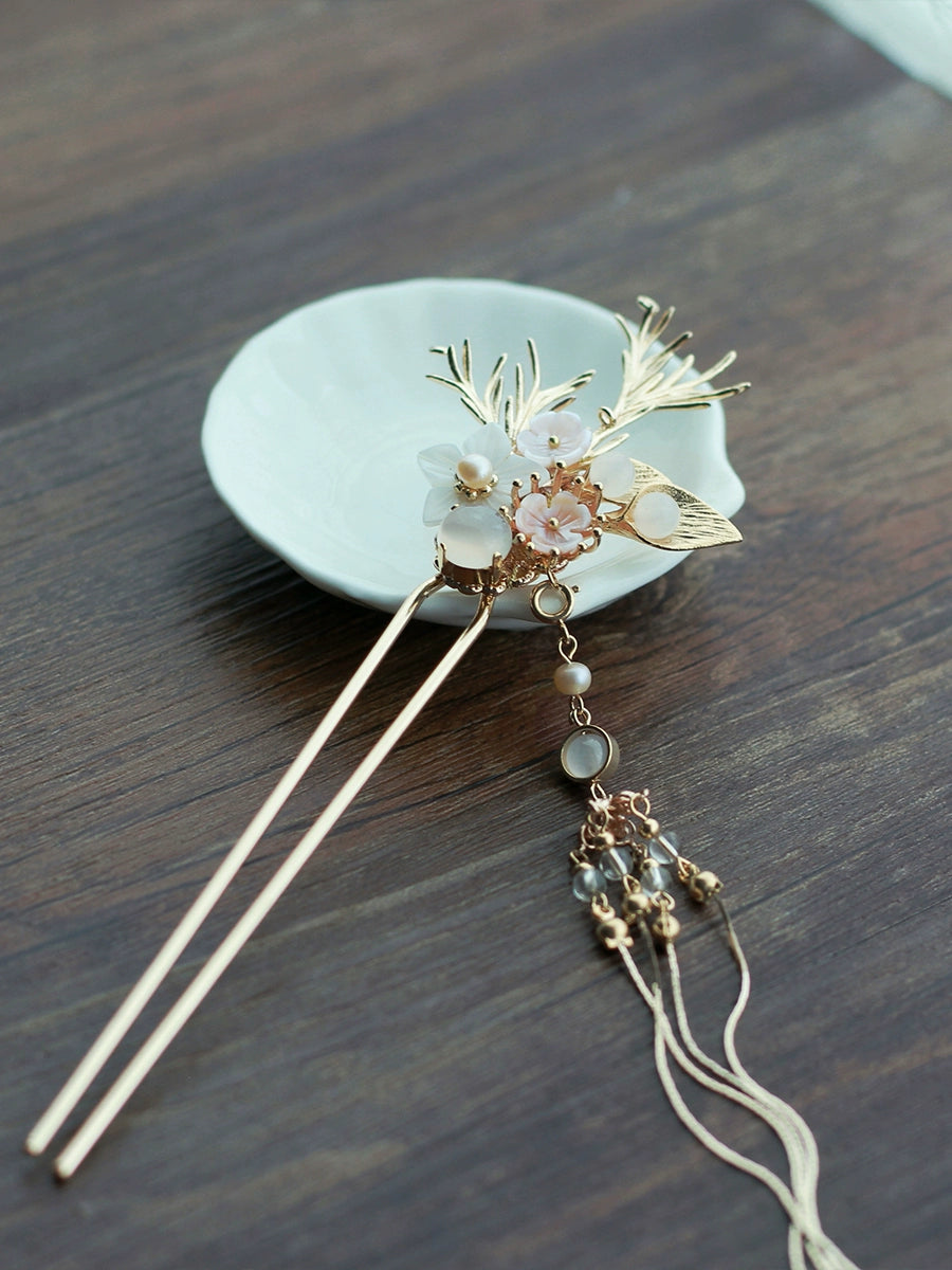 Handmade Osmanthus Dew Hanfu Hairpin - CHINASQUAD
