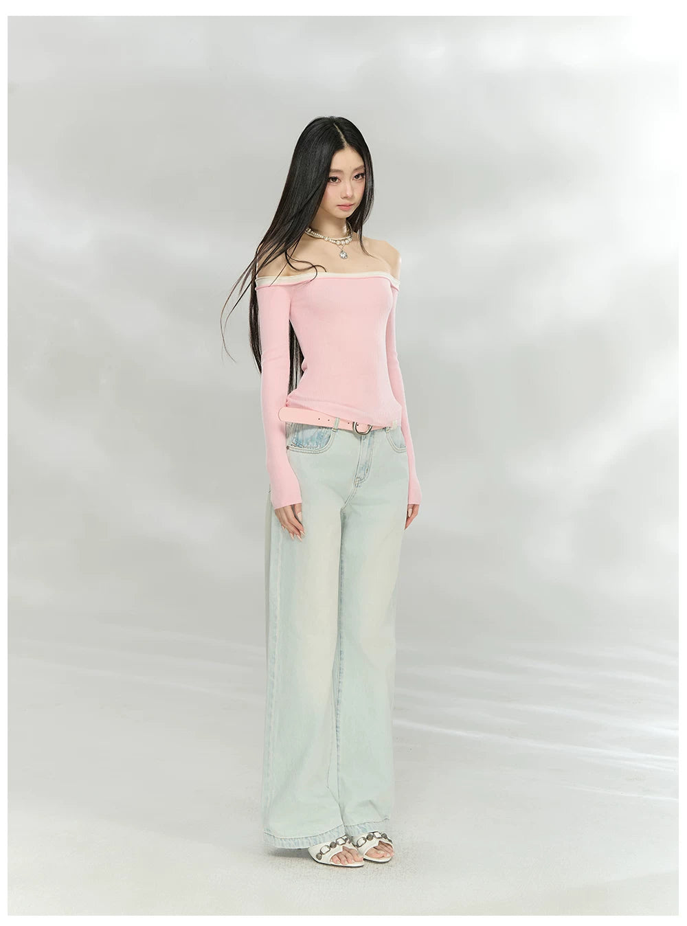 Vintage Washed Straight-Leg Denim Jeans