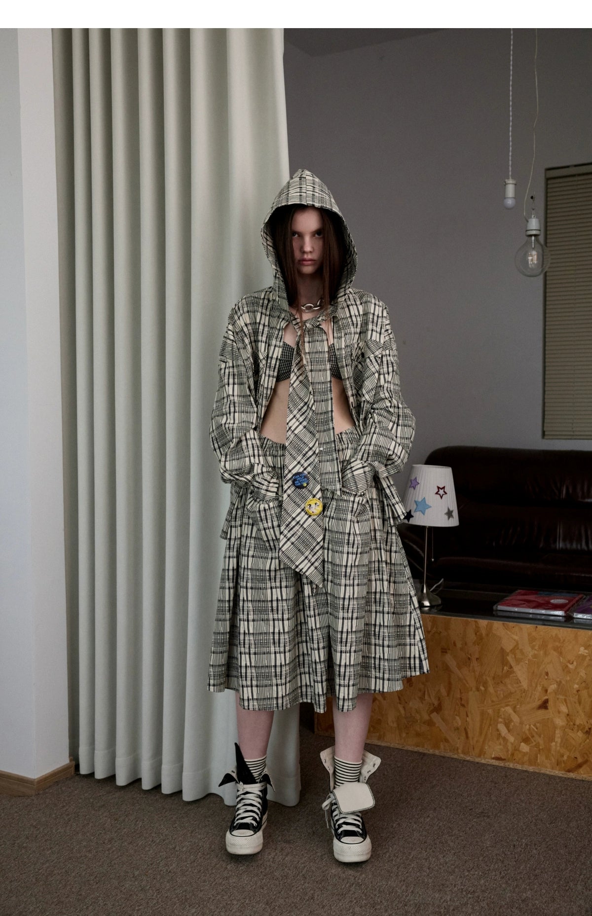 1JINN Studio Retro Check Knot Bra - CHINASQUAD