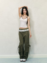 Bowknot Color-block Inner Top - CHINASQUAD