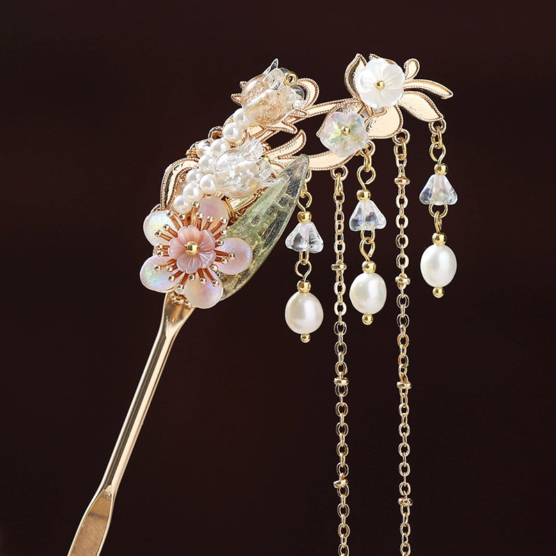 Handmade Osmanthus Dew Hanfu Hairpin - CHINASQUAD