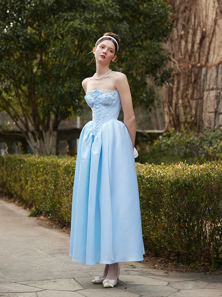 Cinderella Princess Satin Corset Gown