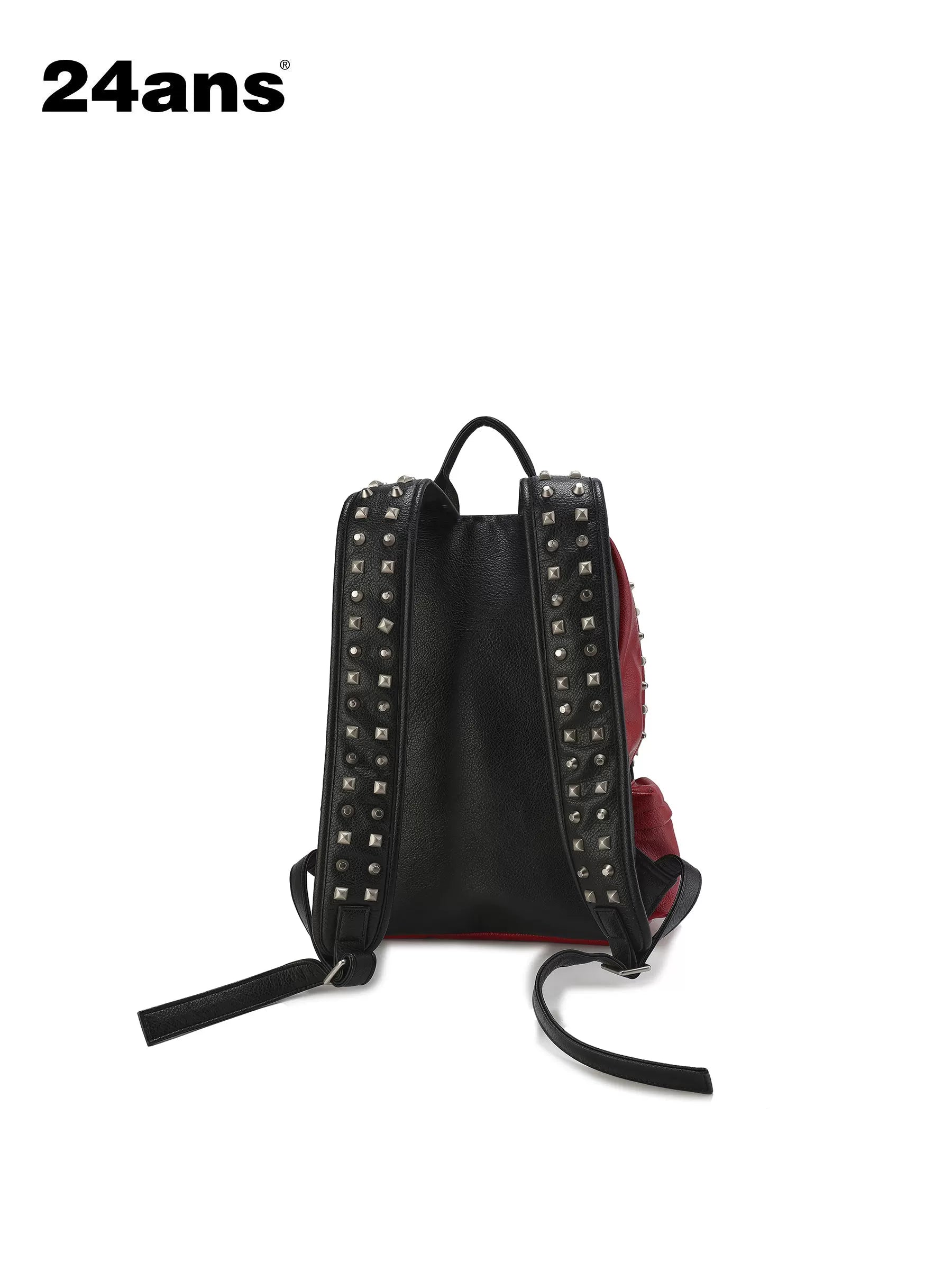 Dual-Tone Studded Punk Backpack