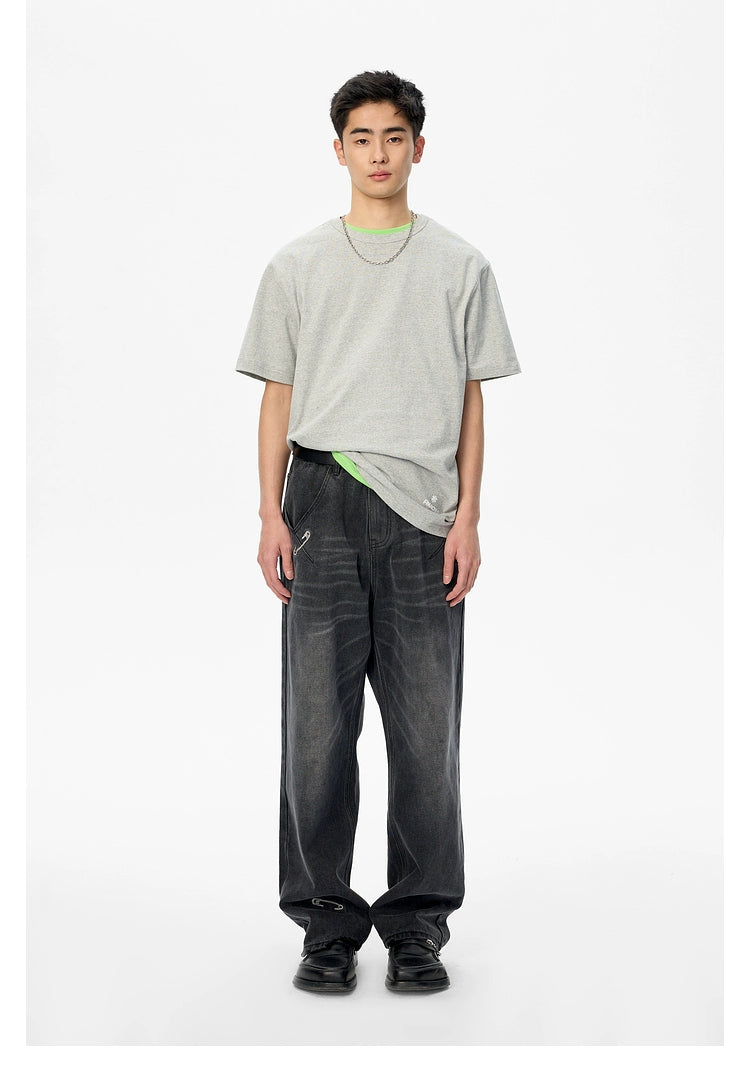 Black Washed Jeans - CHINASQUAD