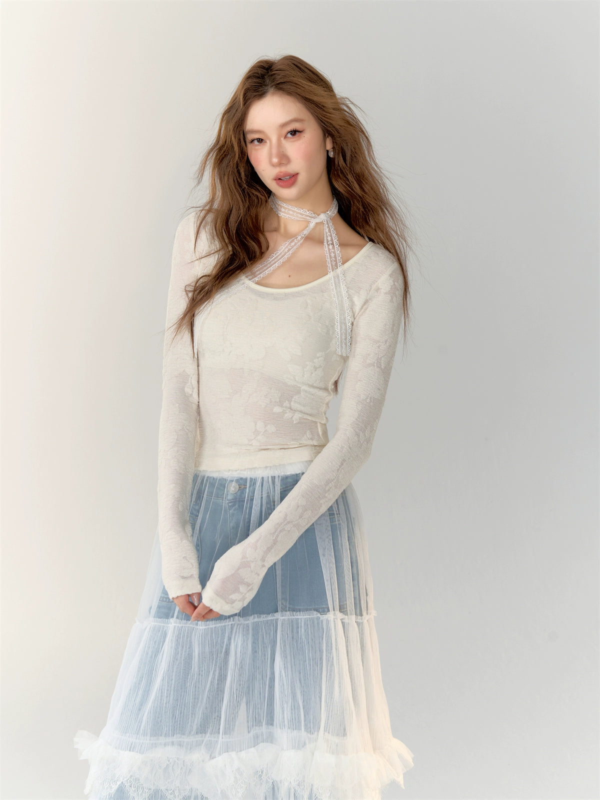 White Long-Sleeve Base Layer T-Shirt - CHINASQUAD