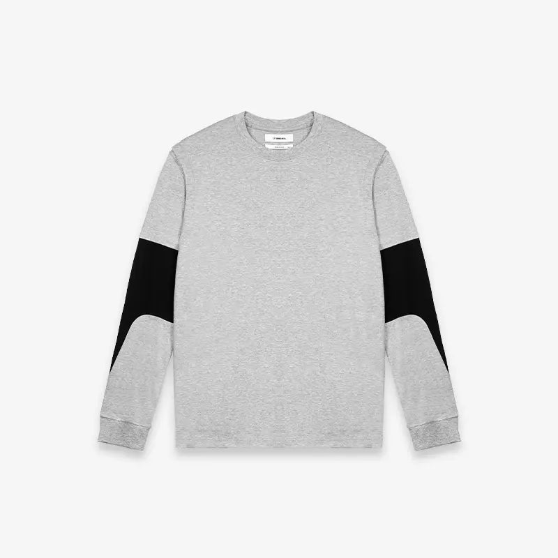 2-in-1 Color Block Spliced Long Sleeve T-Shirt - CHINASQUAD
