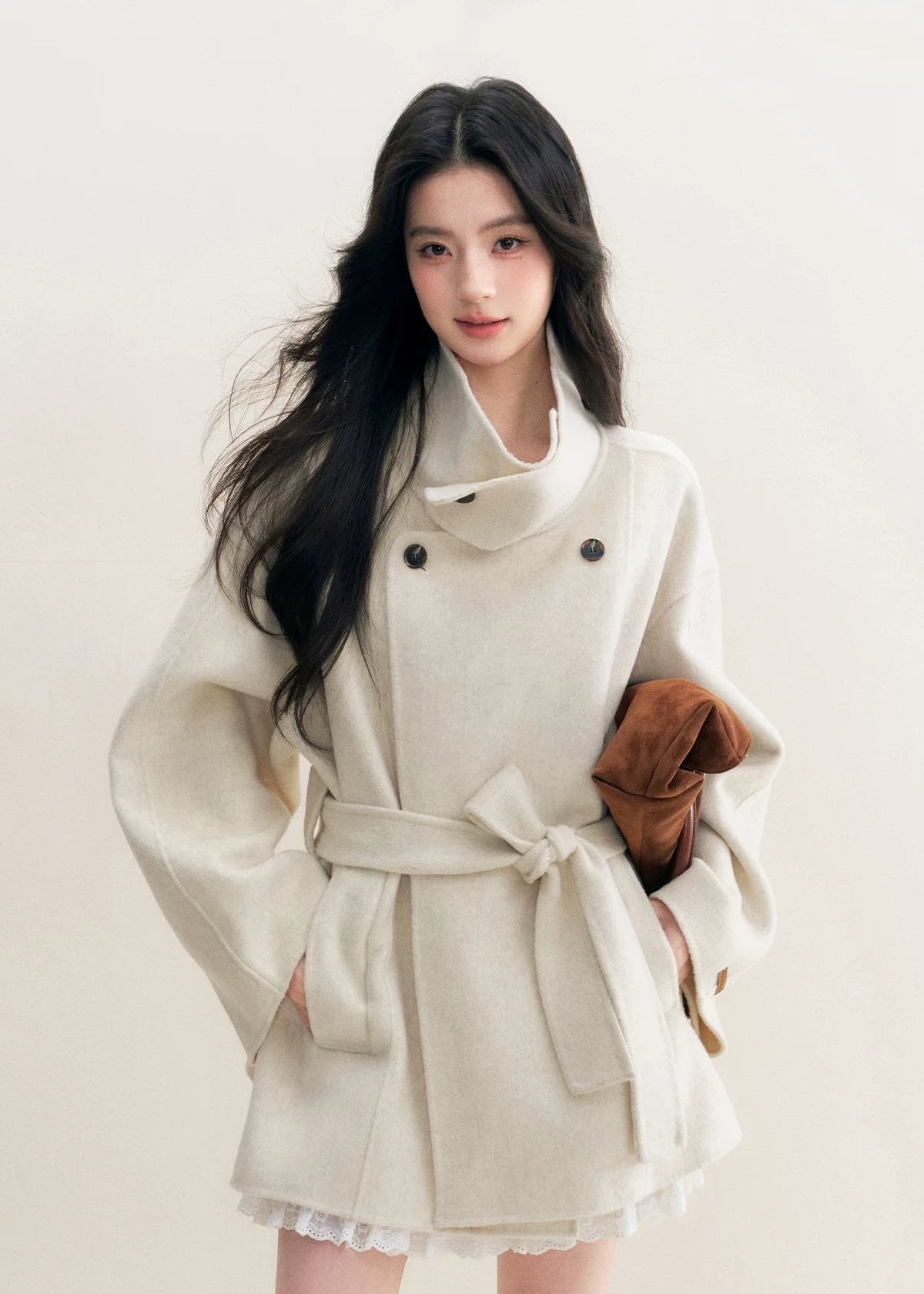 70 Wool Stand Collar Coat | Final Sale