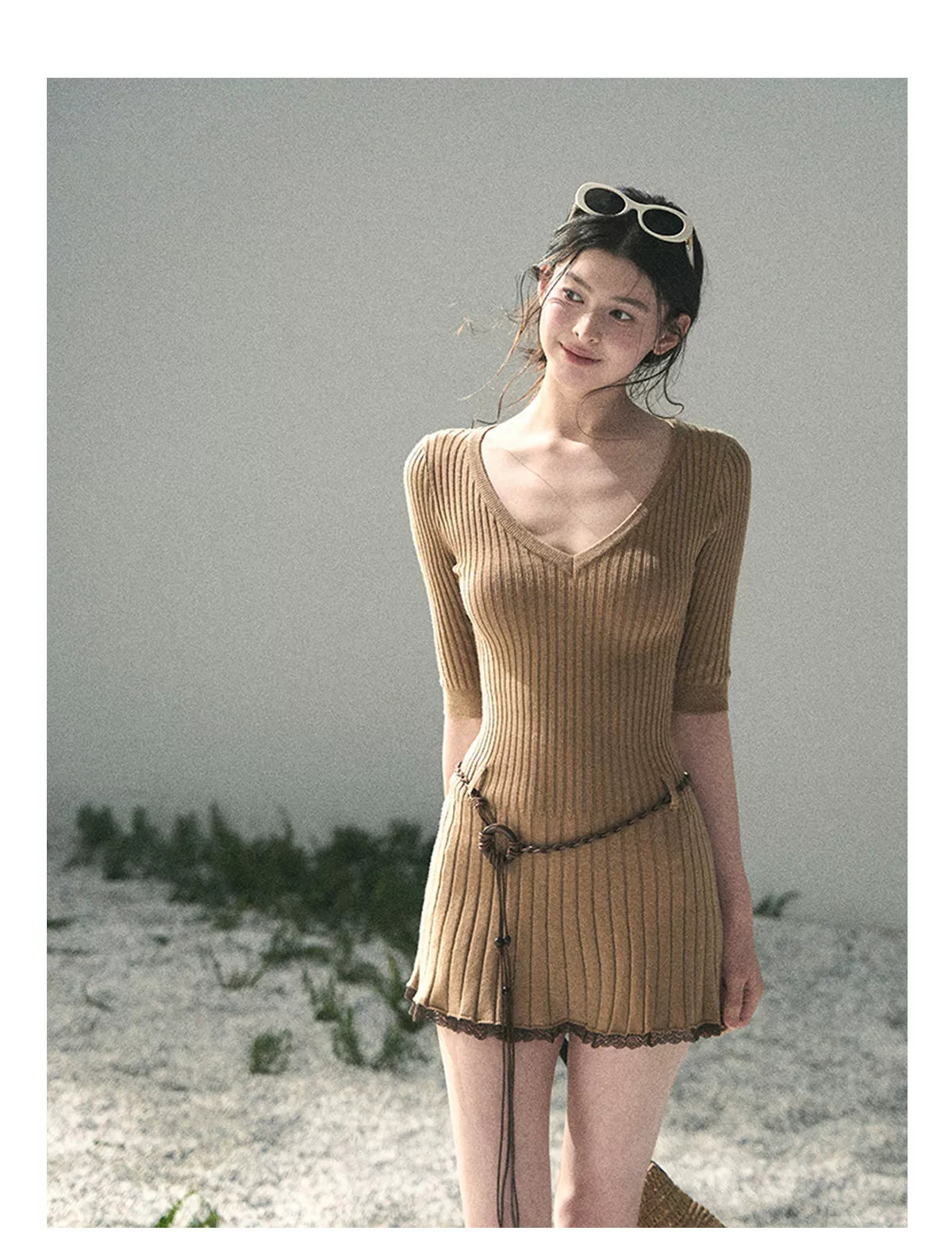 Amber Memory Knit Mini Dress