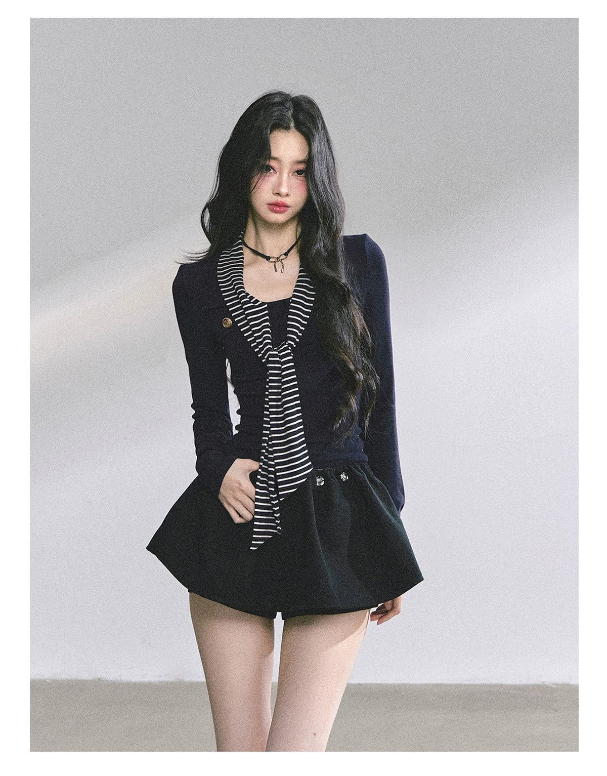 Striped Long-Sleeve Slim-Fit T-Shirt