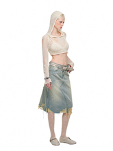 Washed Denim Skirt - CHINASQUAD