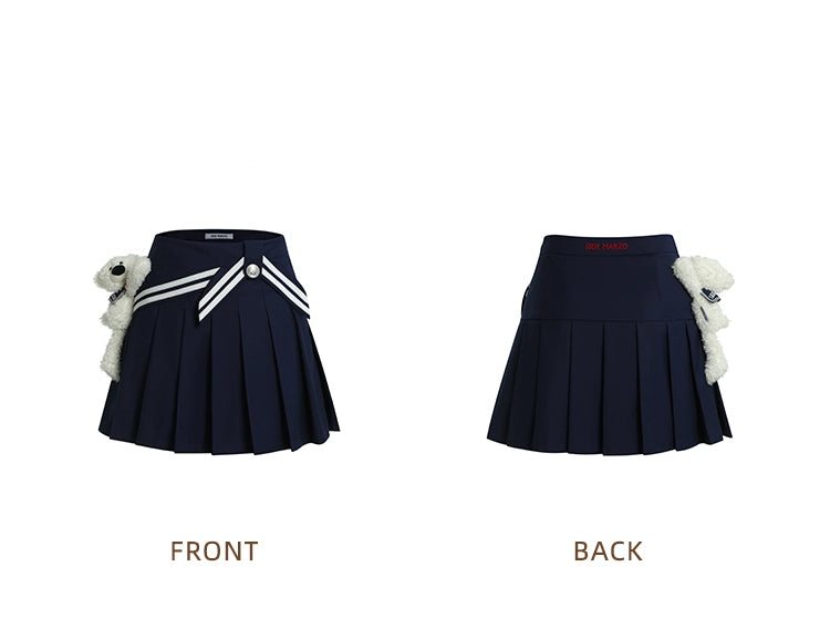 Bear Sailor Skirt - CHINASQUAD