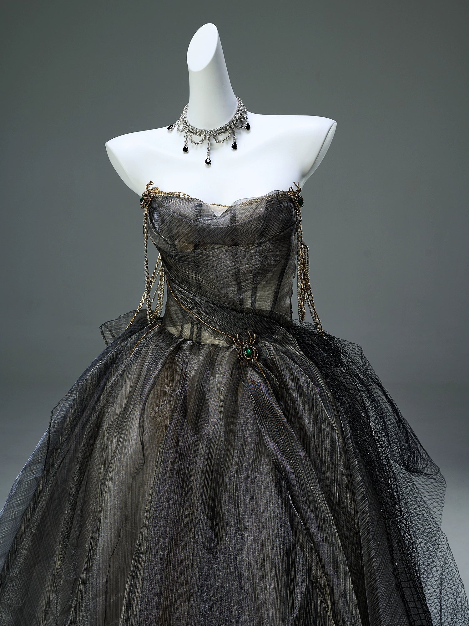 Arachnid Noir Couture Gown
