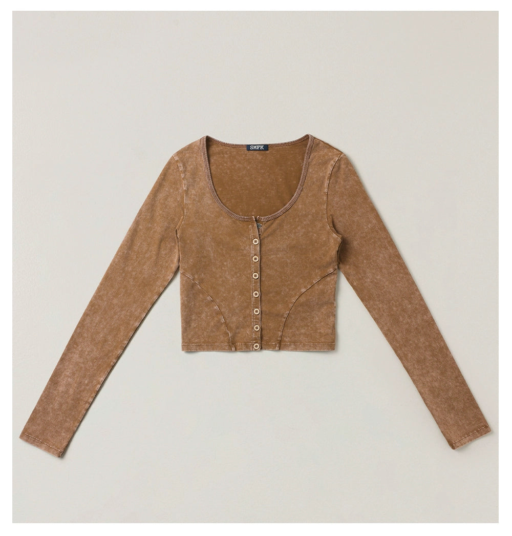 Hurricane Faded Fitted Cardigan