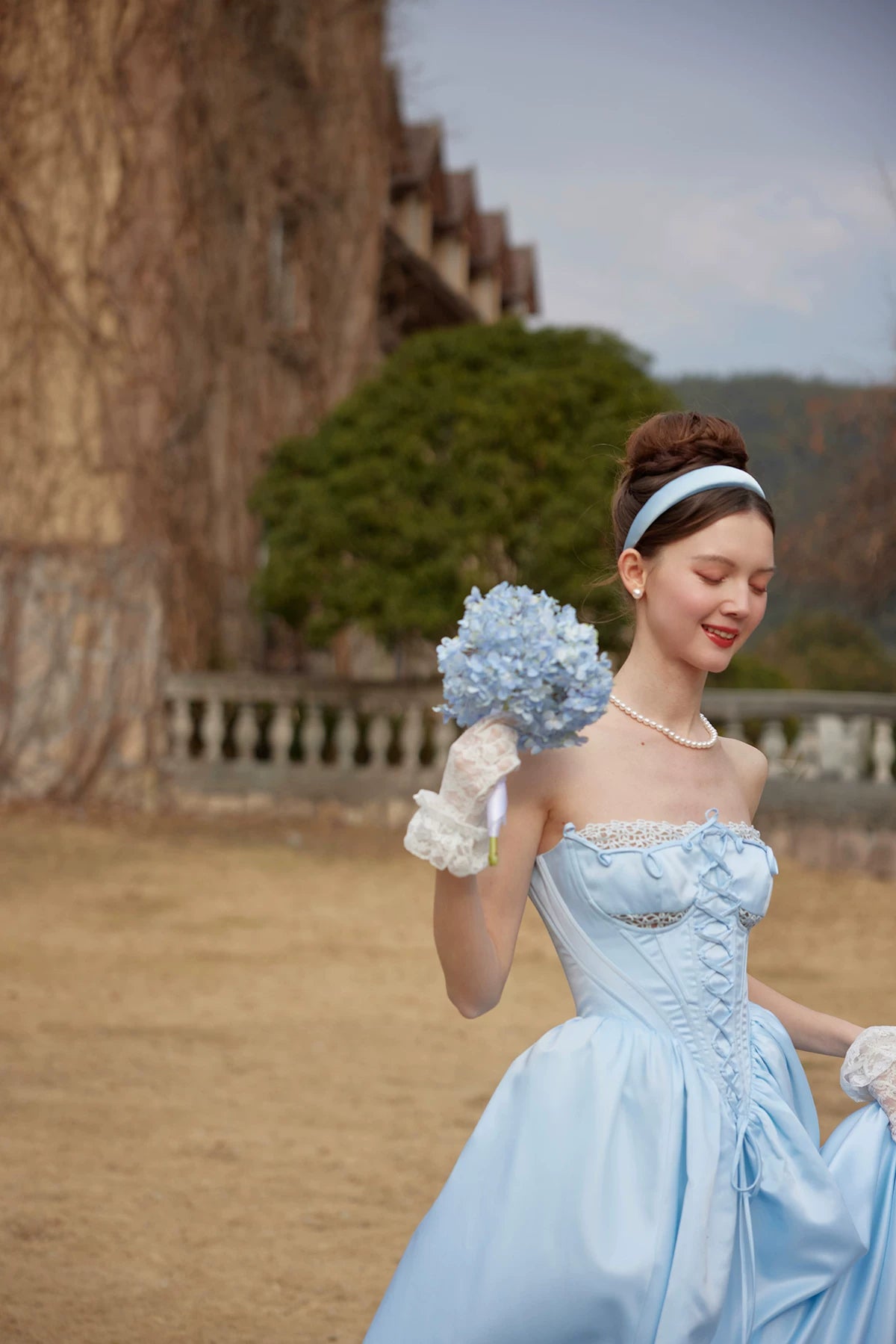 Cinderella Princess Satin Corset Gown