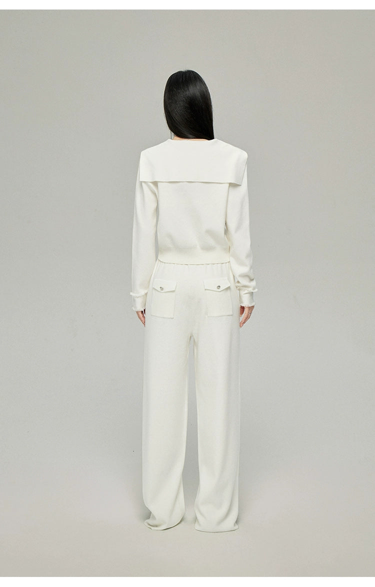 Large Lapel Knitwear Set - CHINASQUAD