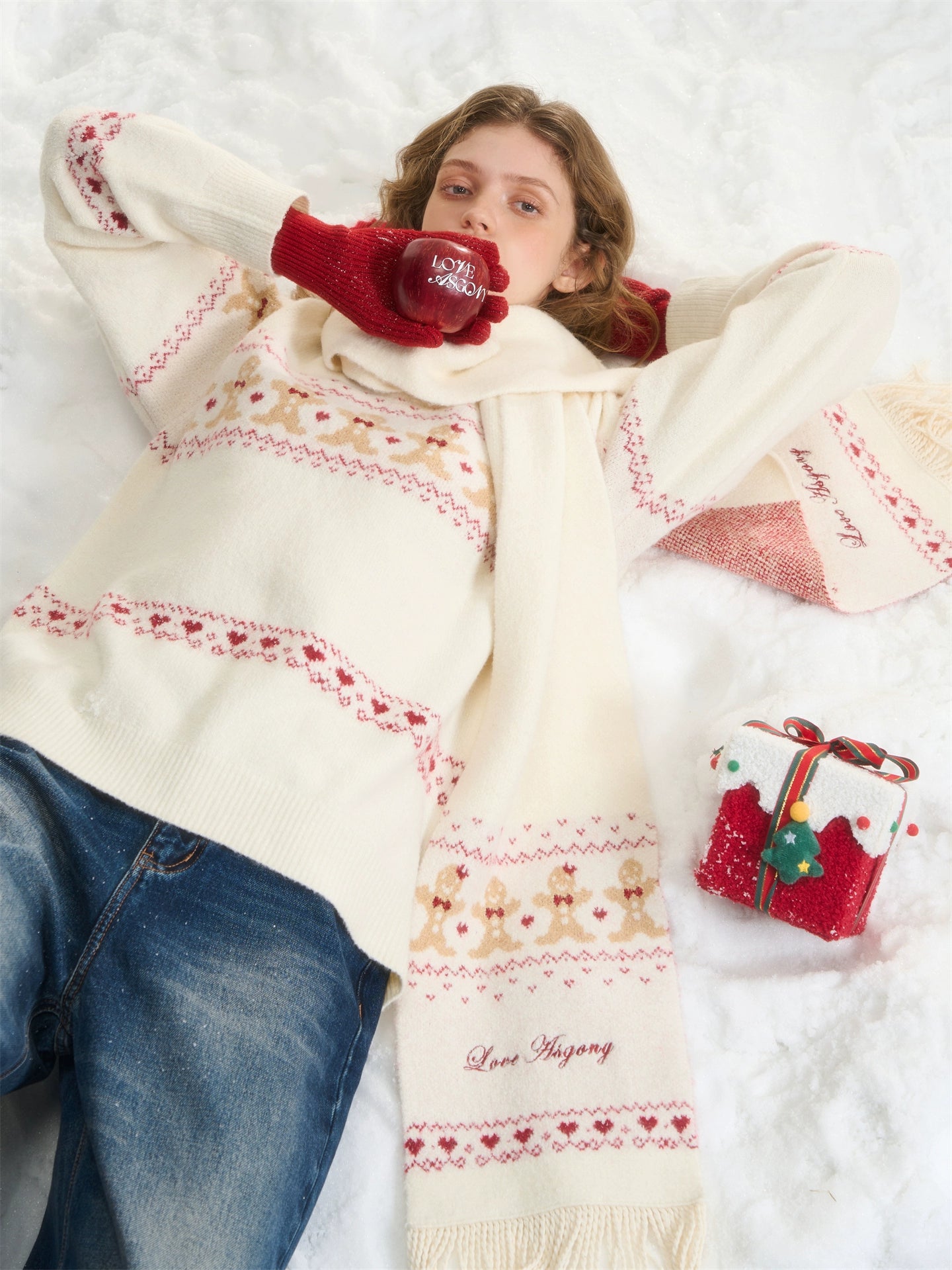 Wool-Blend Gingerbread Sweater