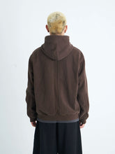 Deep Brown & Grey-Green Patchwork Sweatshirt - CHINASQUAD