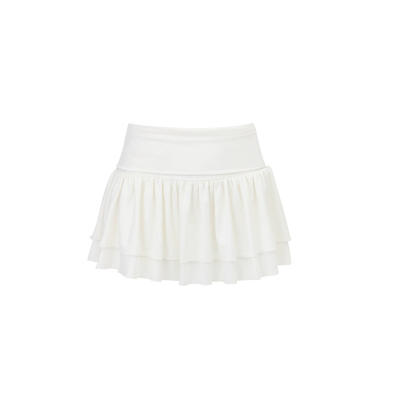 Rhinestone-embellished Knit Mini Skirt - CHINASQUAD