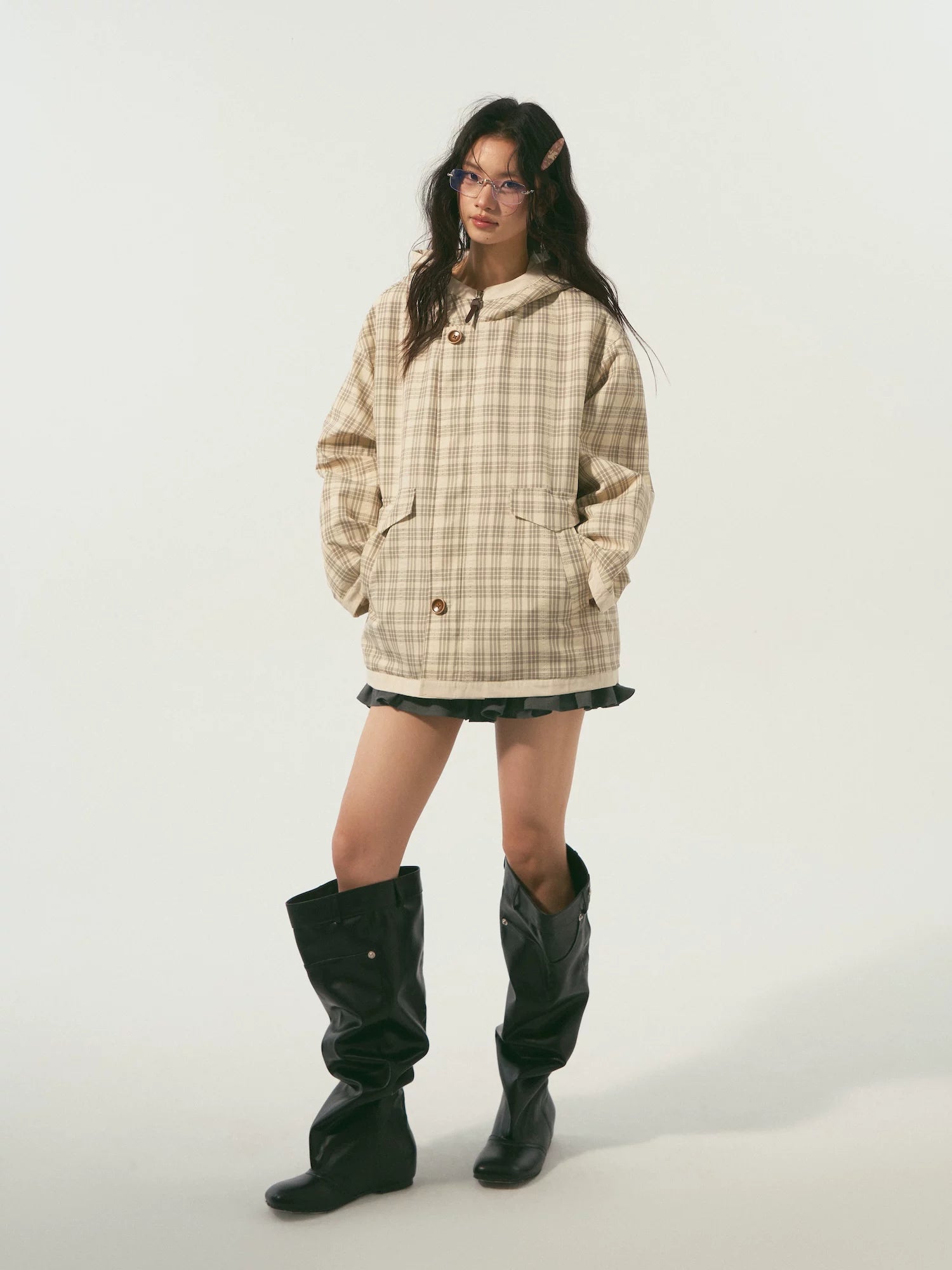 Reversible Hooded Windbreaker Jacket