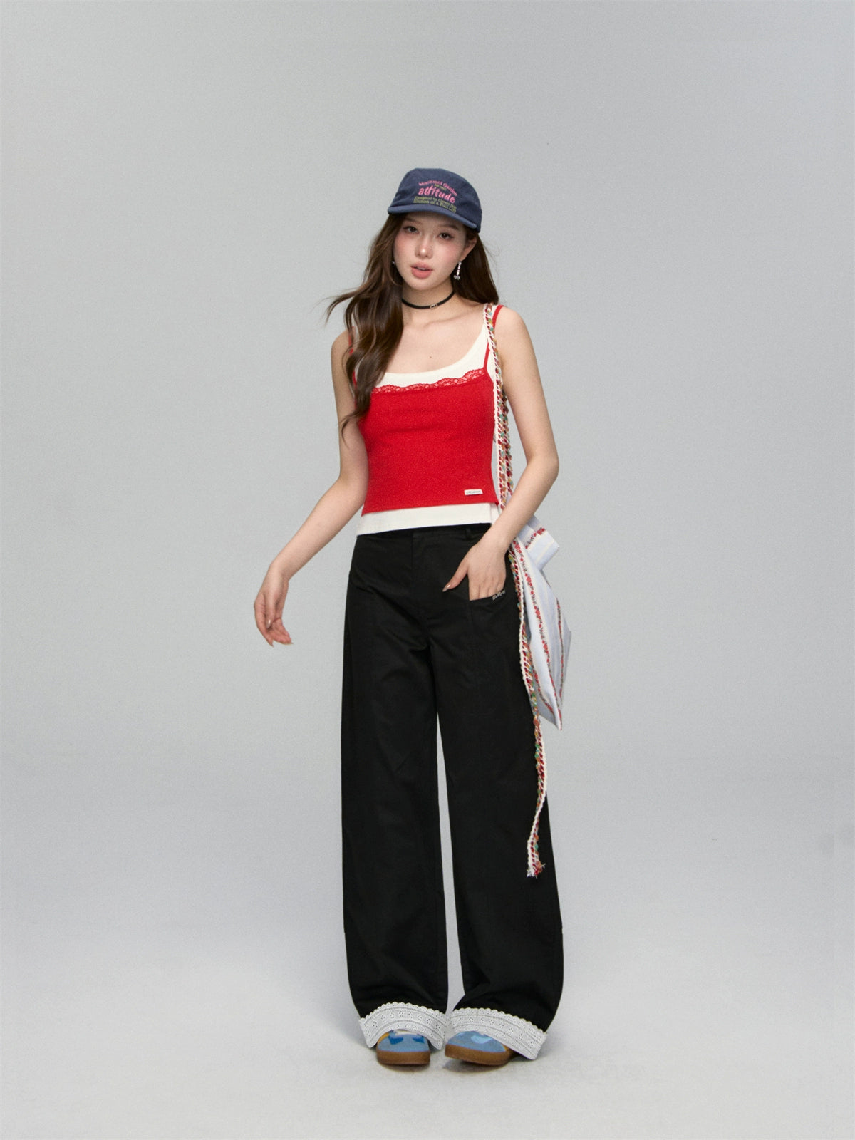 Lace-Trim Layered Camisole