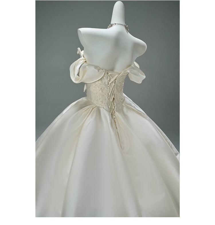 Elegant Ivory Couture Gown