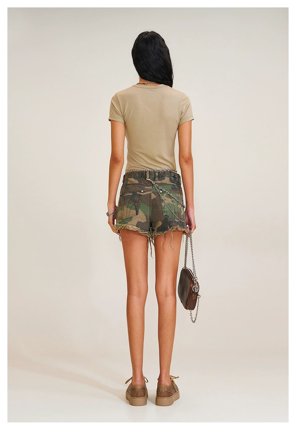 Compass Emblem Fitted Stretch Tee - CHINASQUAD