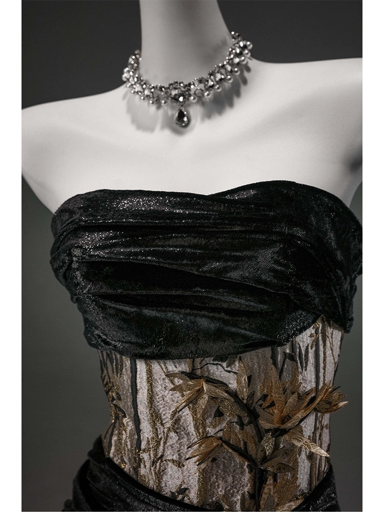 Eclipse Noir Opulent Chain Couture Mermaid Gown