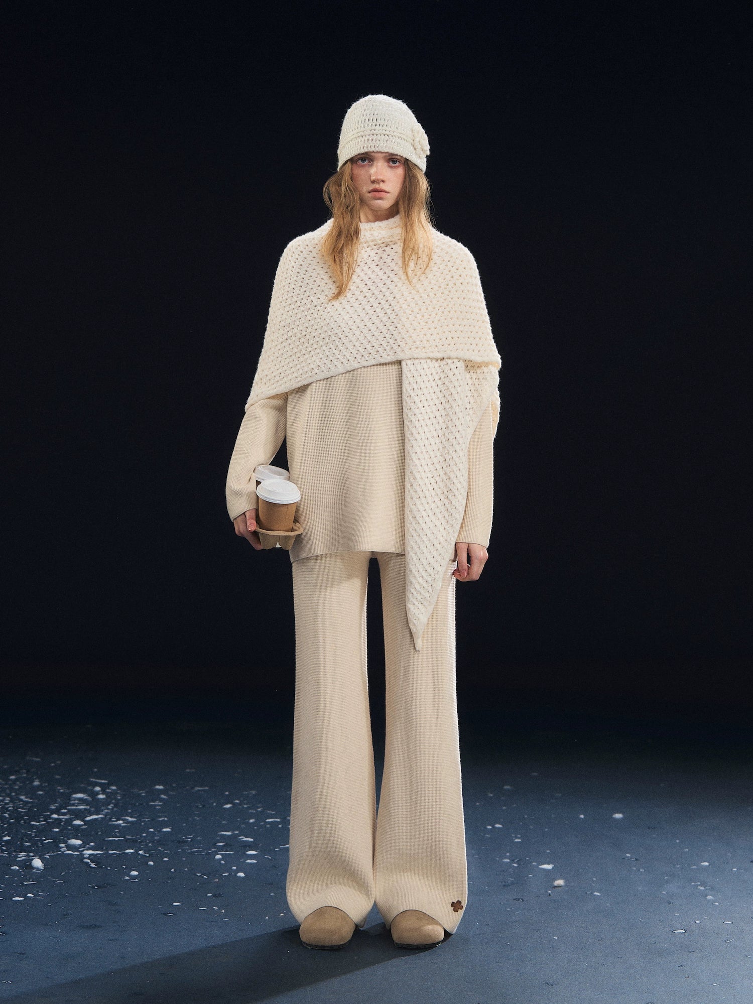 Waffle-Knit Lounge Set