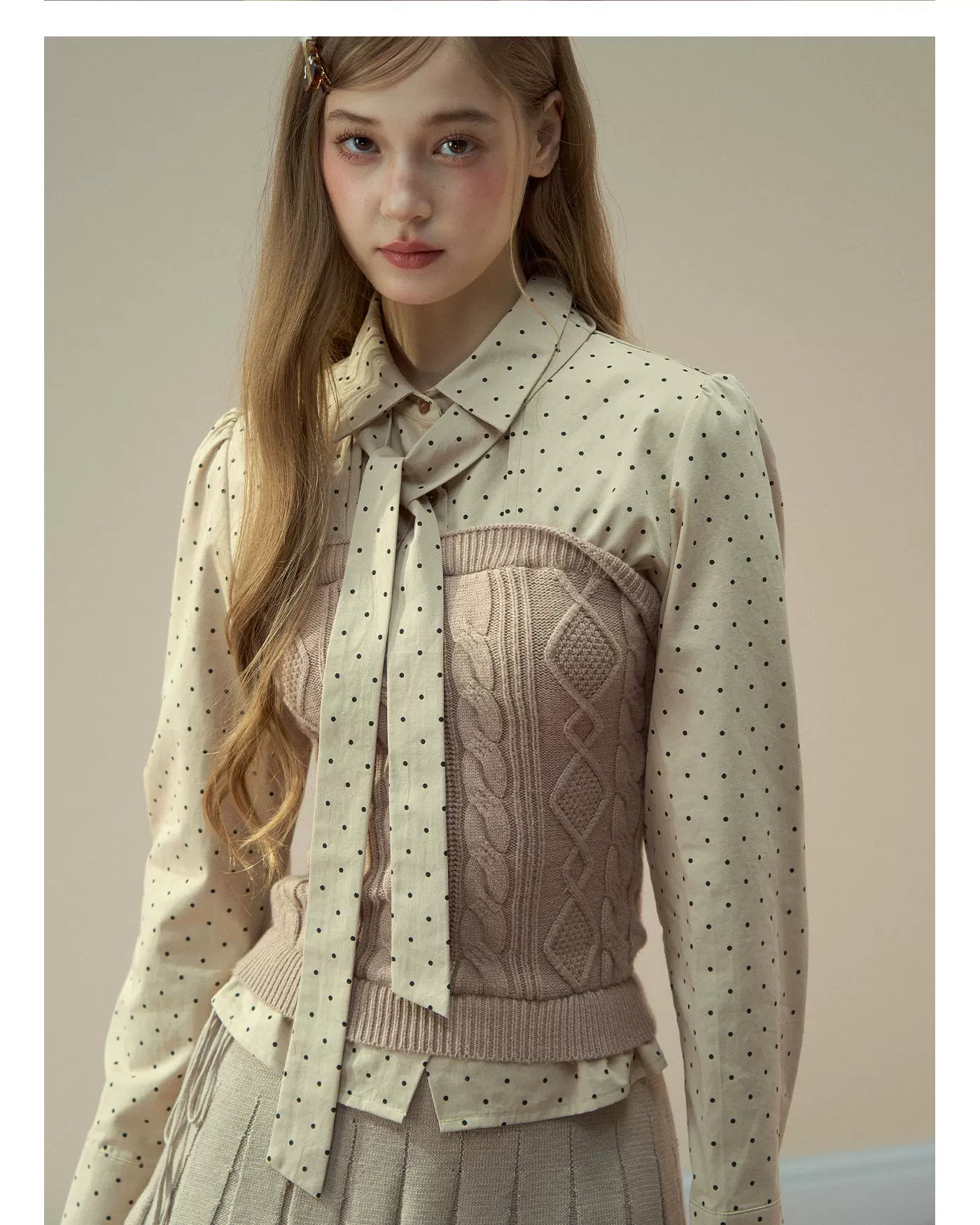 Polka Dot Preppy Shirt