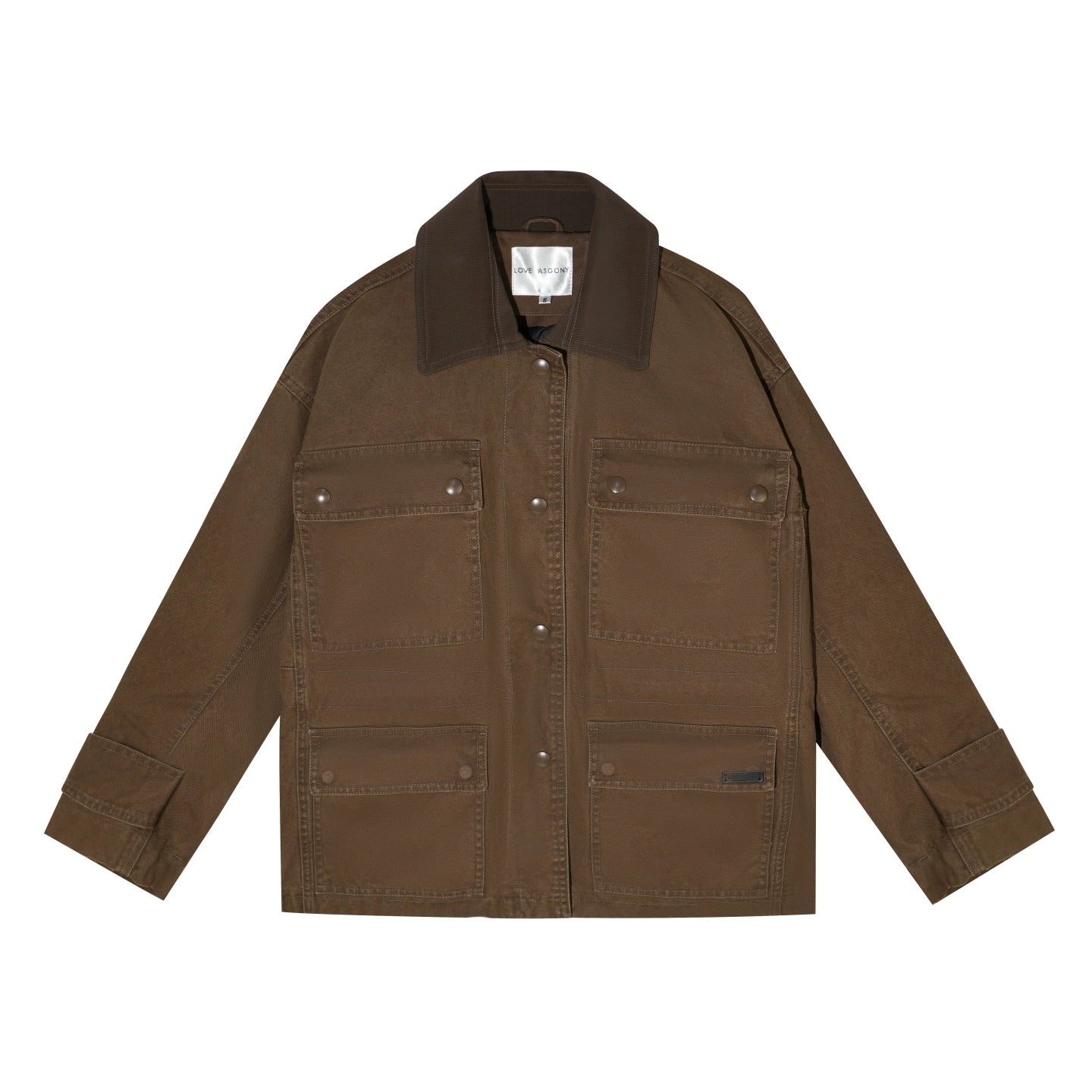 Duck Down Cinched-Waist Puffer Jacket