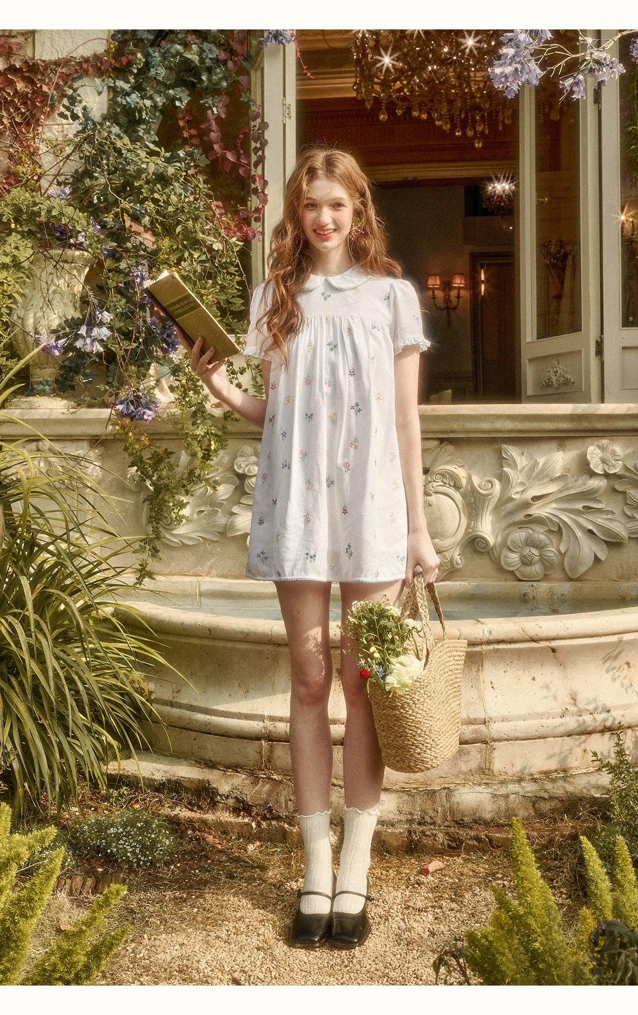 Botanical Linen Embroidered Set