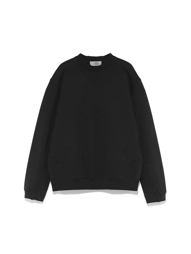 Black & Dark Brown Folded Sweatshirt - CHINASQUAD