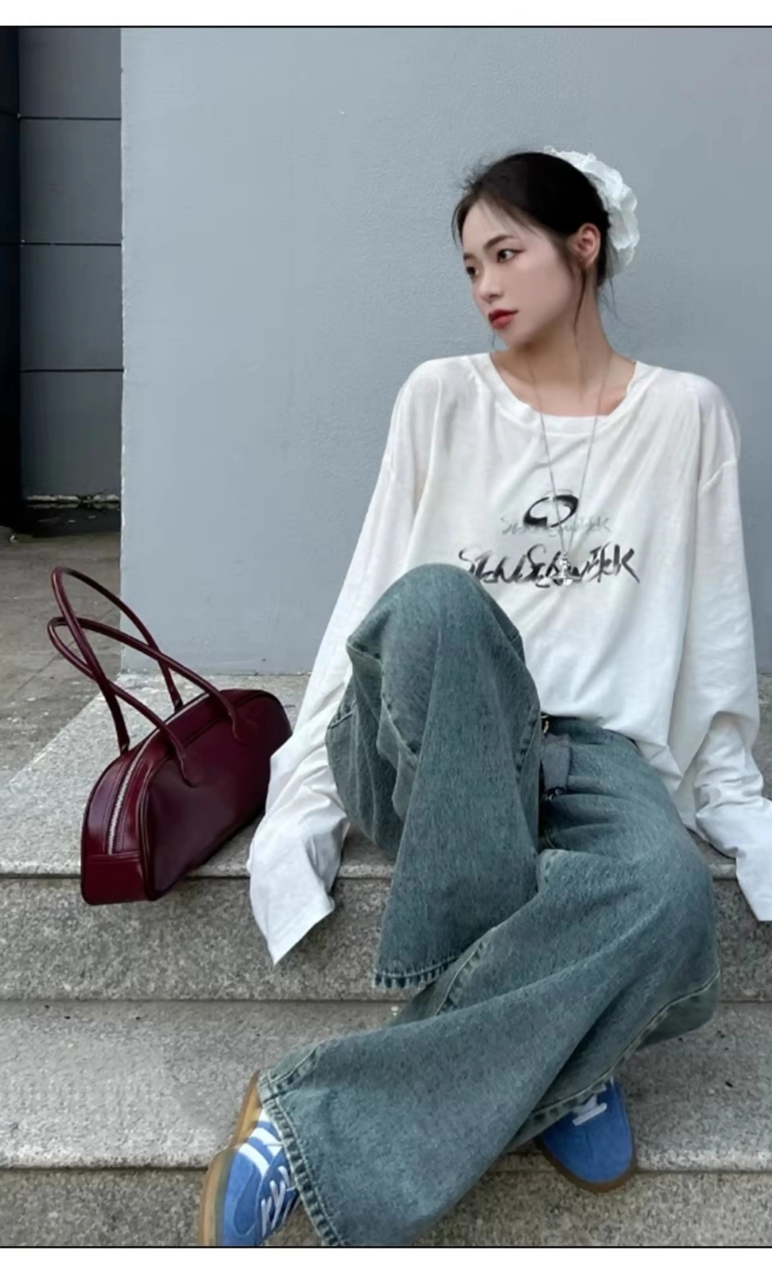 Mini Washed Denim Pants Charm