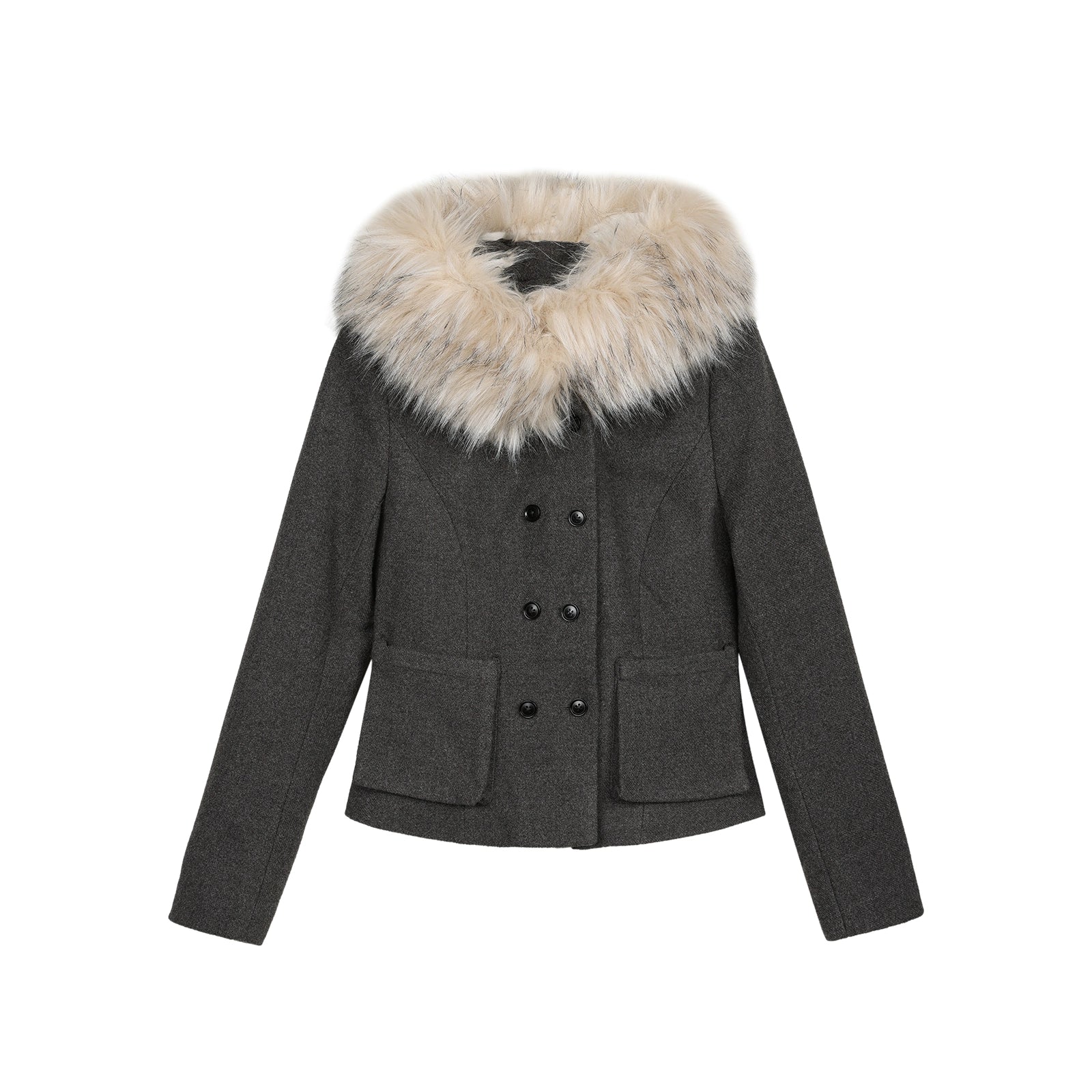 Grey Short Down Jacket - CHINASQUAD