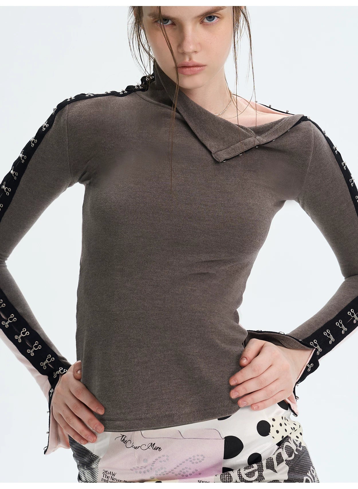 Brushed Mock-Neck Reversible Base Layer Turtleneck