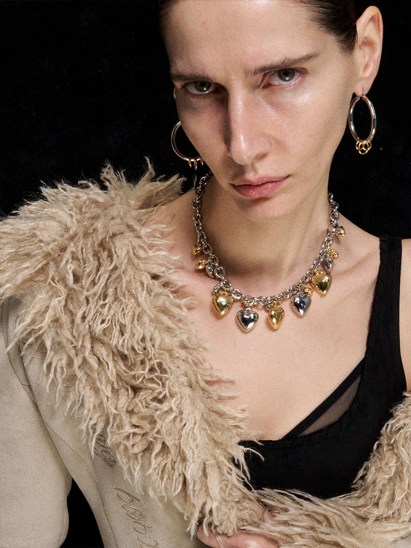 Silver Pearl Layered Necklace