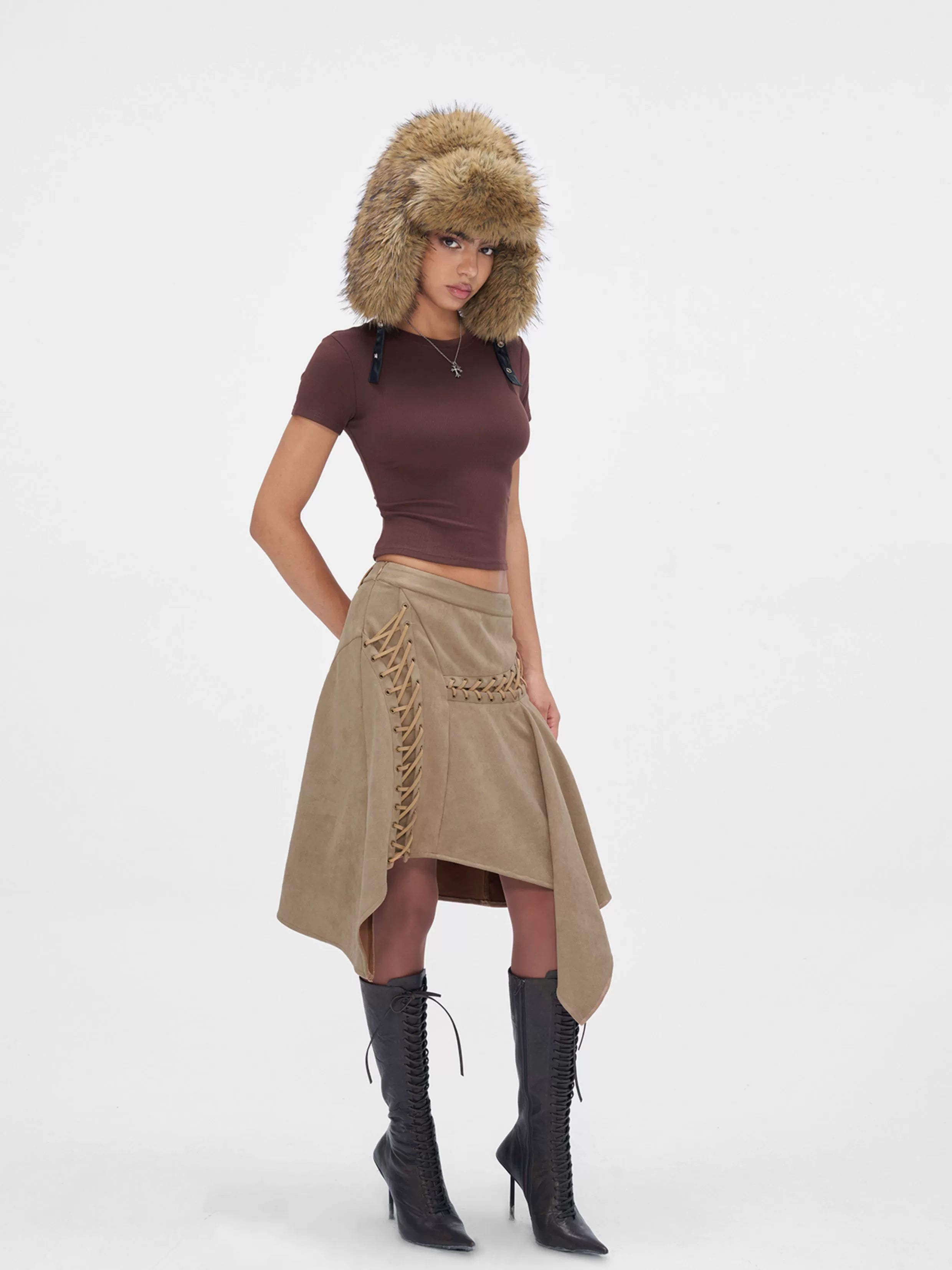 Fur Ushanka Ear-Flap Winter Hat