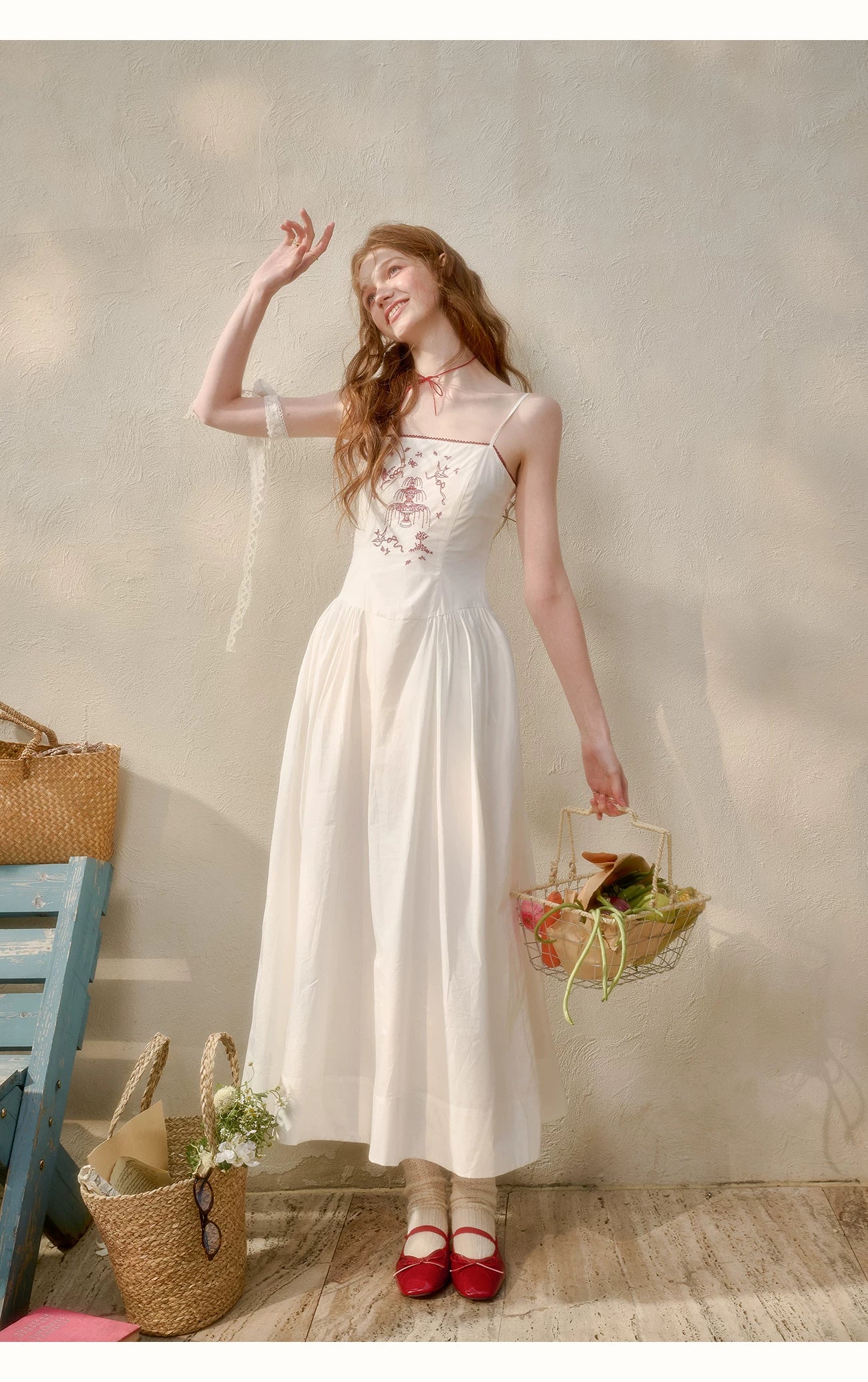 Soap Scent Cotton French White Dress