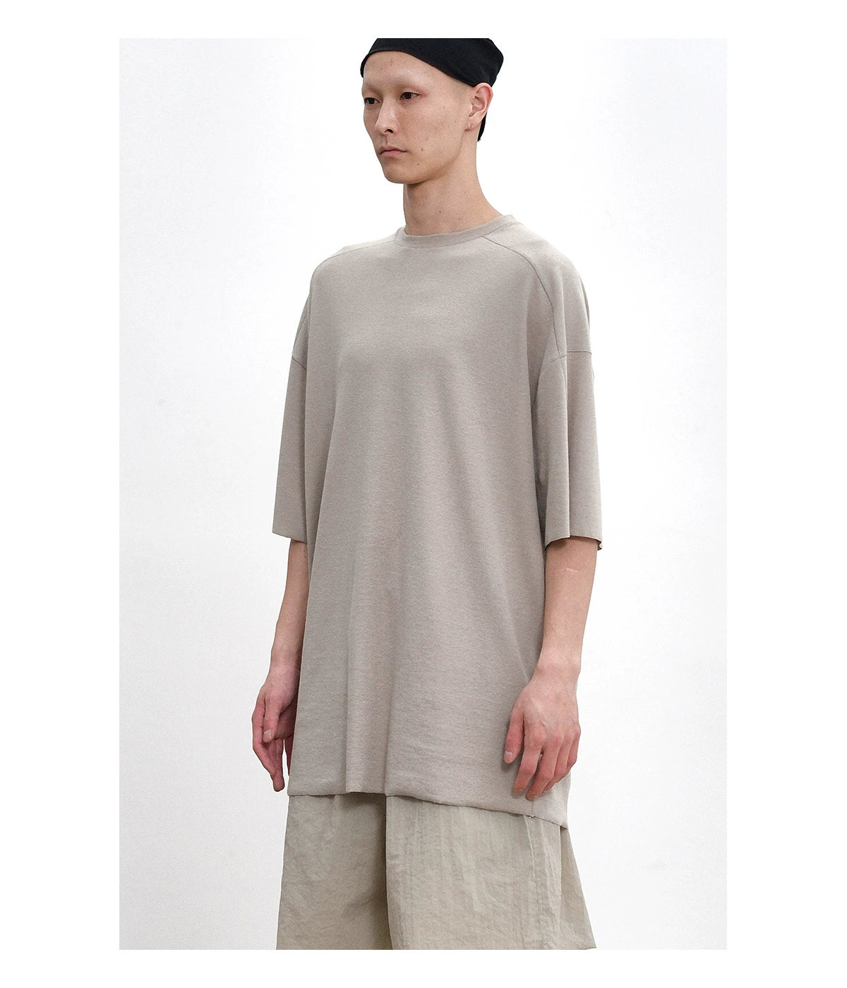 SS25 Linen-Blend Oversized T-Shirt - CHINASQUAD