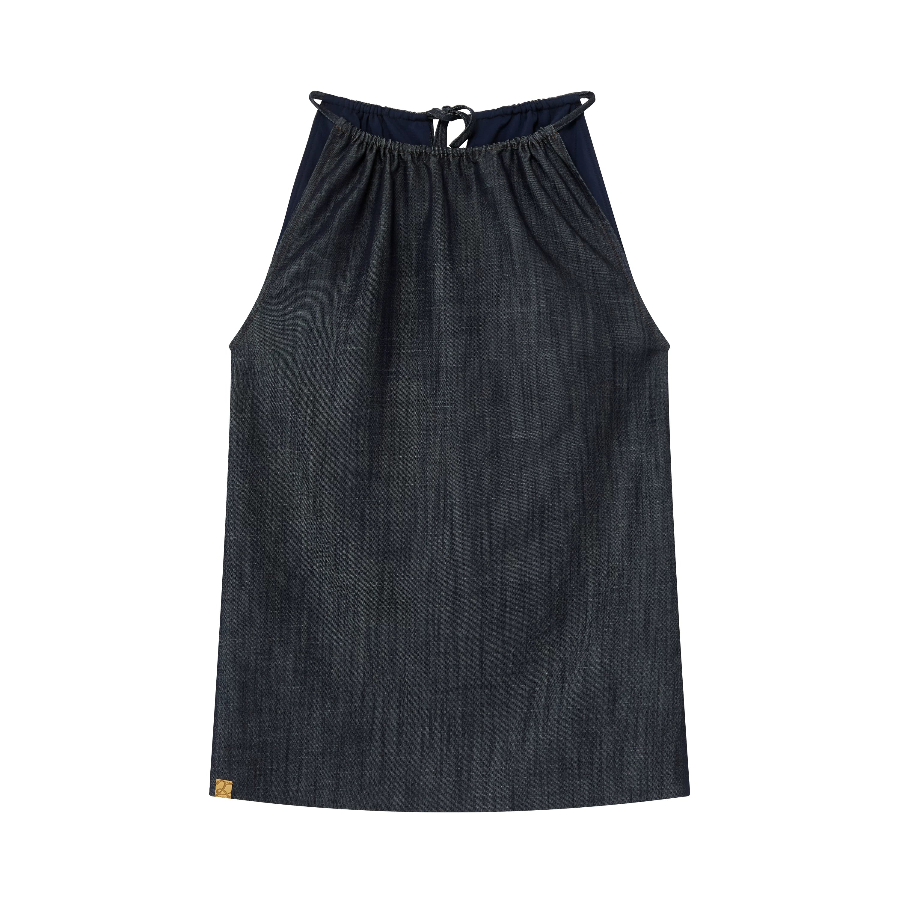 Lyocell Textured Sleeveless Top