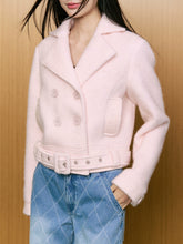 Pink Wool Short Jacket - CHINASQUAD