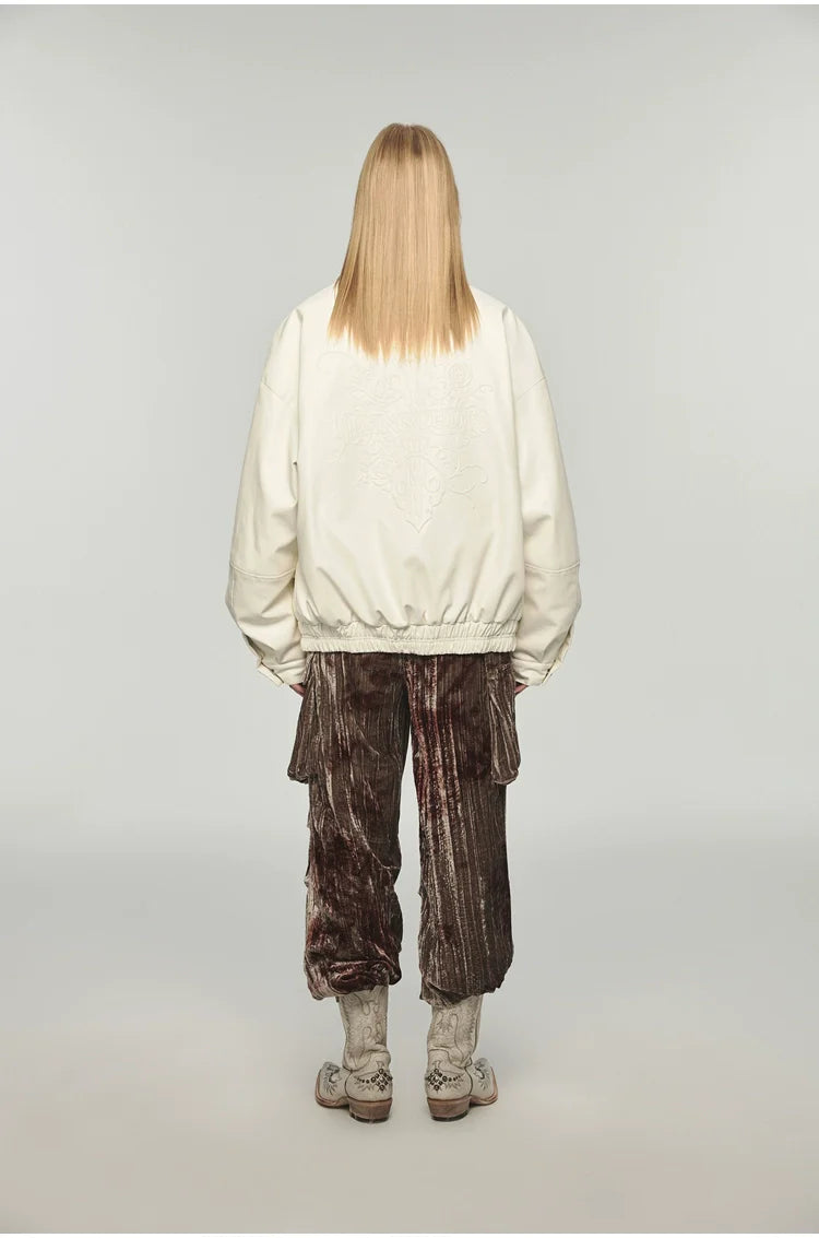 Removable Fur Collar Windproof Leather Jacket - CHINASQUAD